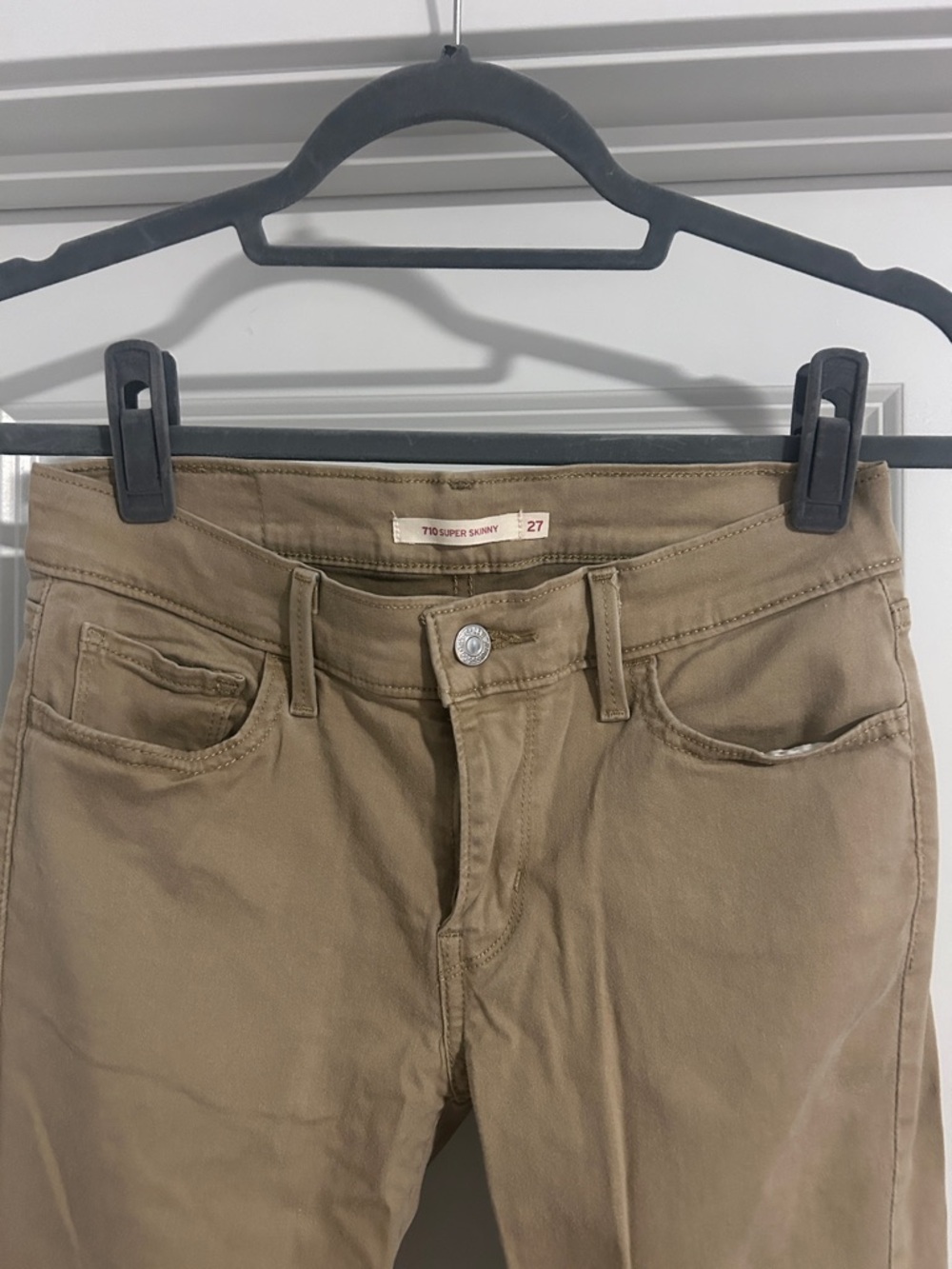 Levi's 710 Super Skinny Jeans - Tan